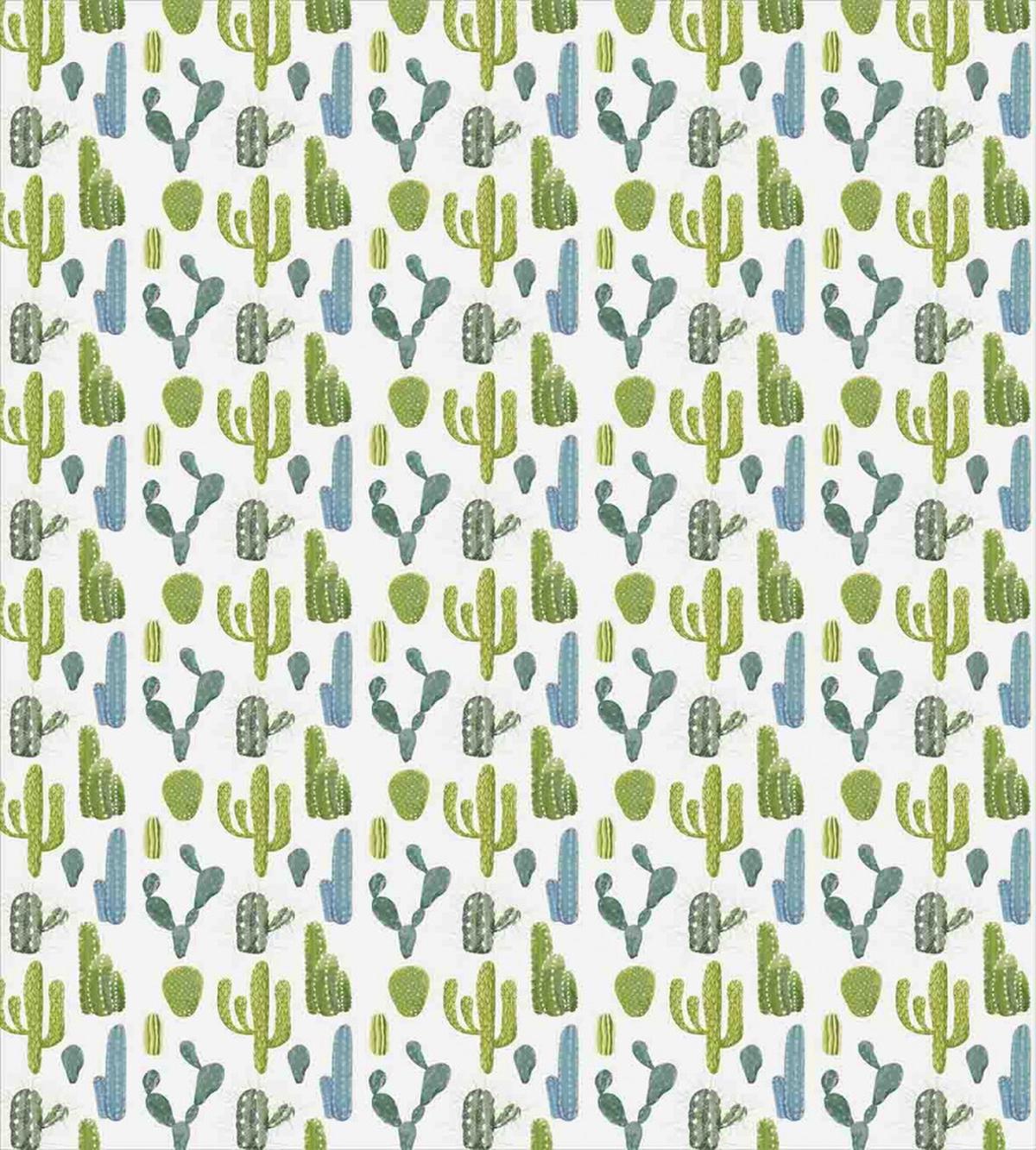 Hand Drawn Cacti Motif — Pattern