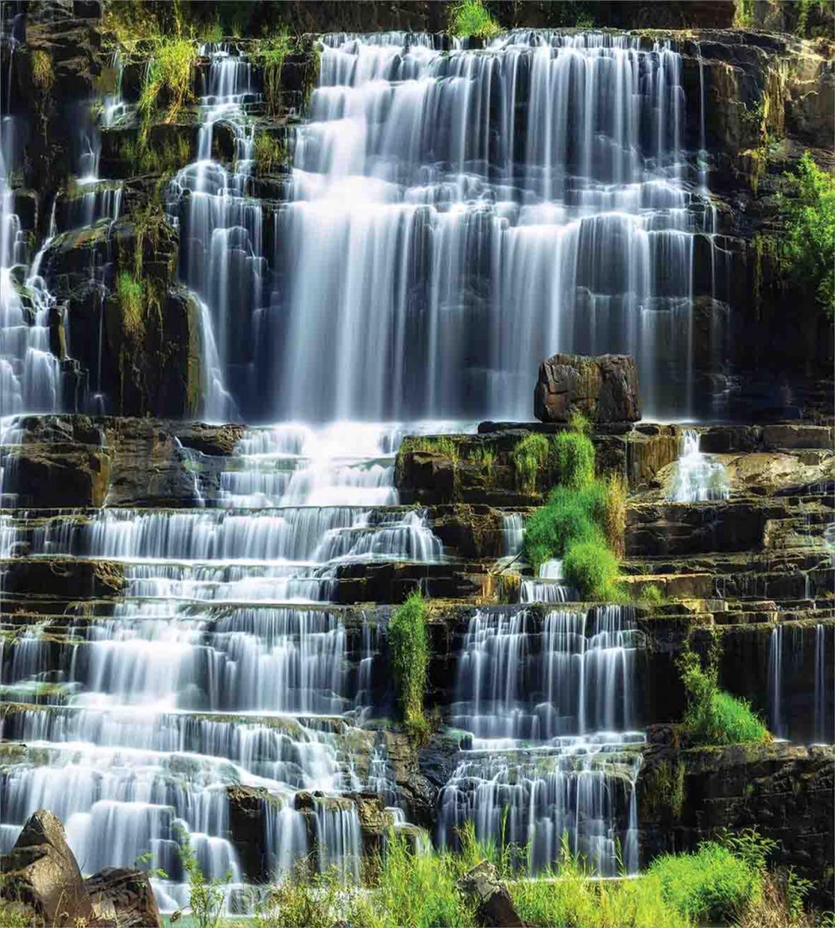 Waterfall Jungle Rural — Pattern