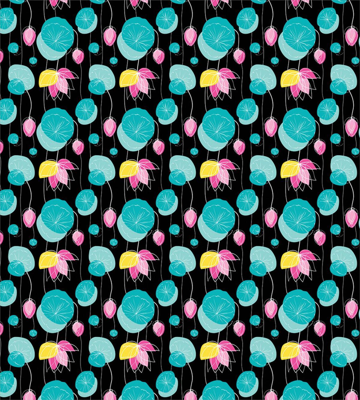 Lotus Flowers and Pads — Pattern