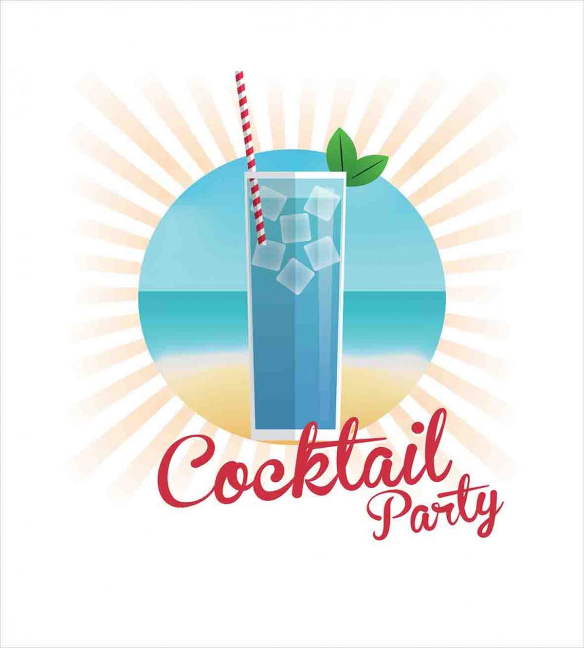 Beach Cocktail Party — Pattern