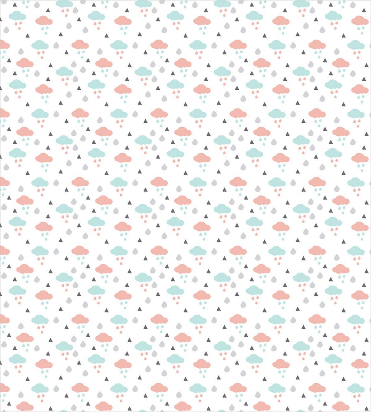 Clouds Raindrops Winter — Pattern