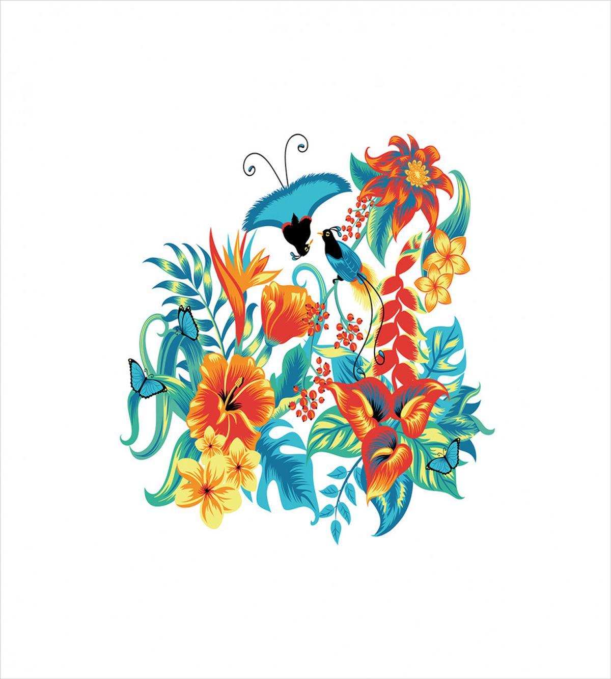 Exotic Jungle Foliage — Pattern