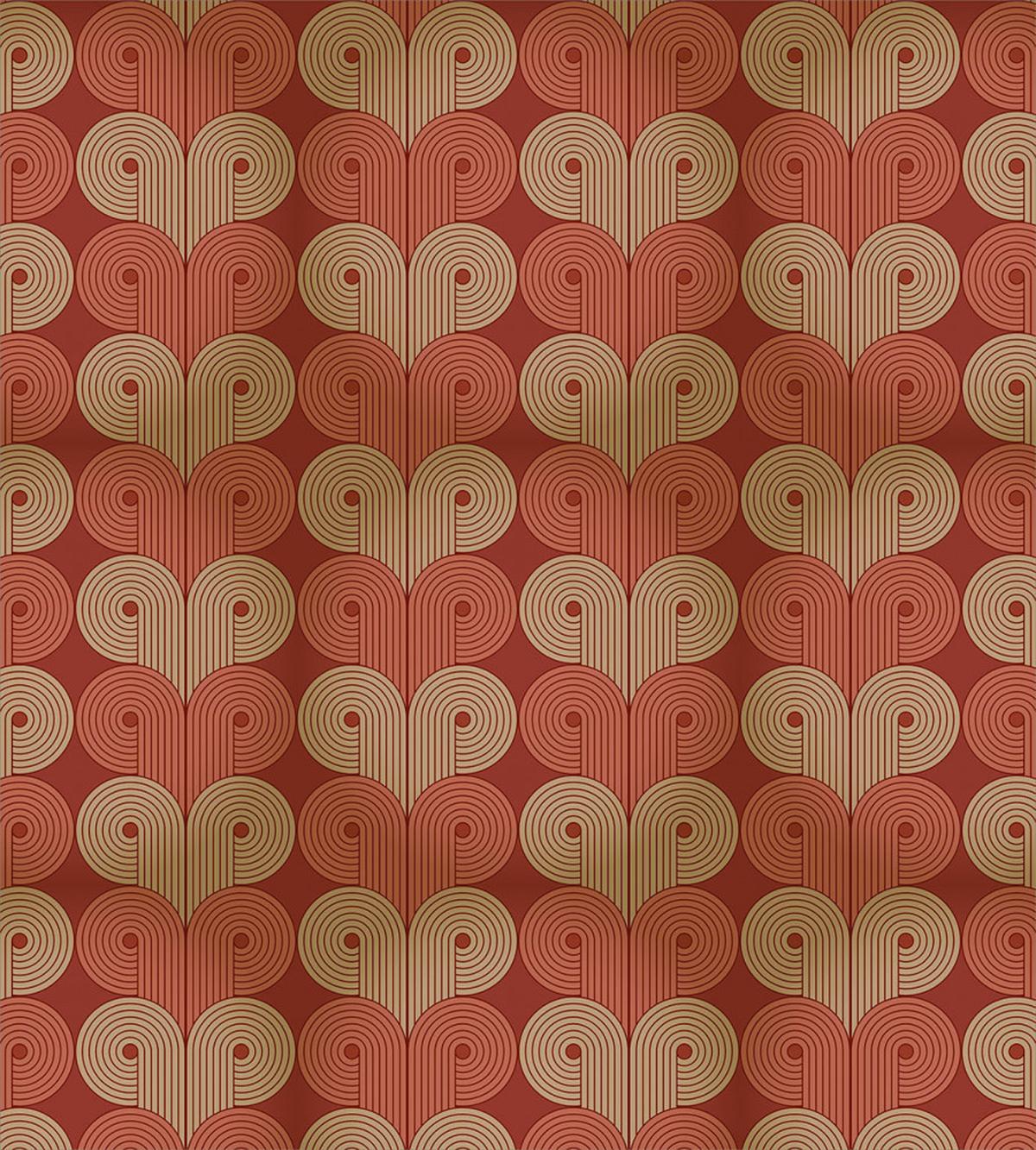 Vintage Striped Swirls — Pattern