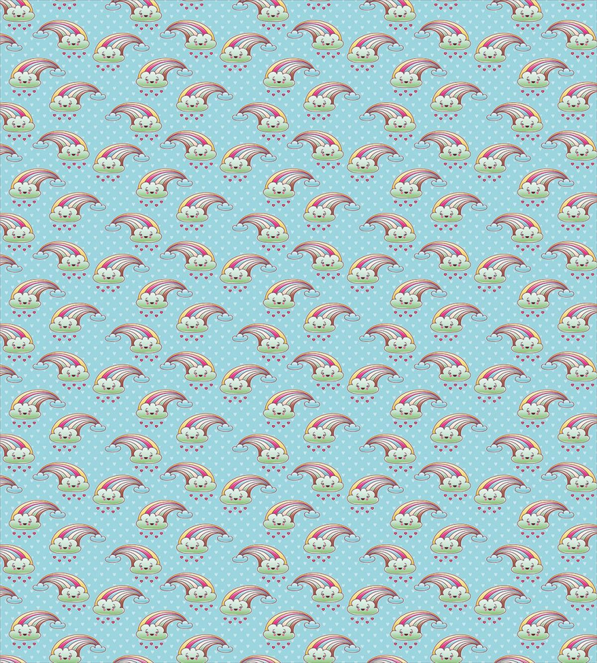 Kawaii Happy Clouds — Pattern