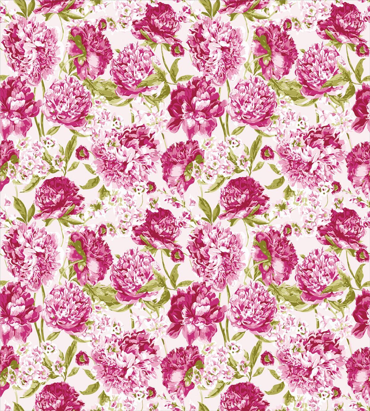 Peonies and Leaf Floral — Pattern