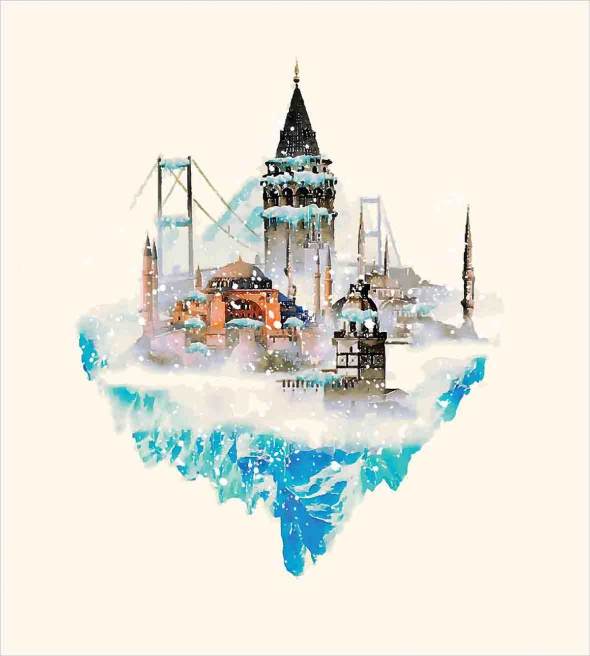 Watercolor Winter Art — Pattern