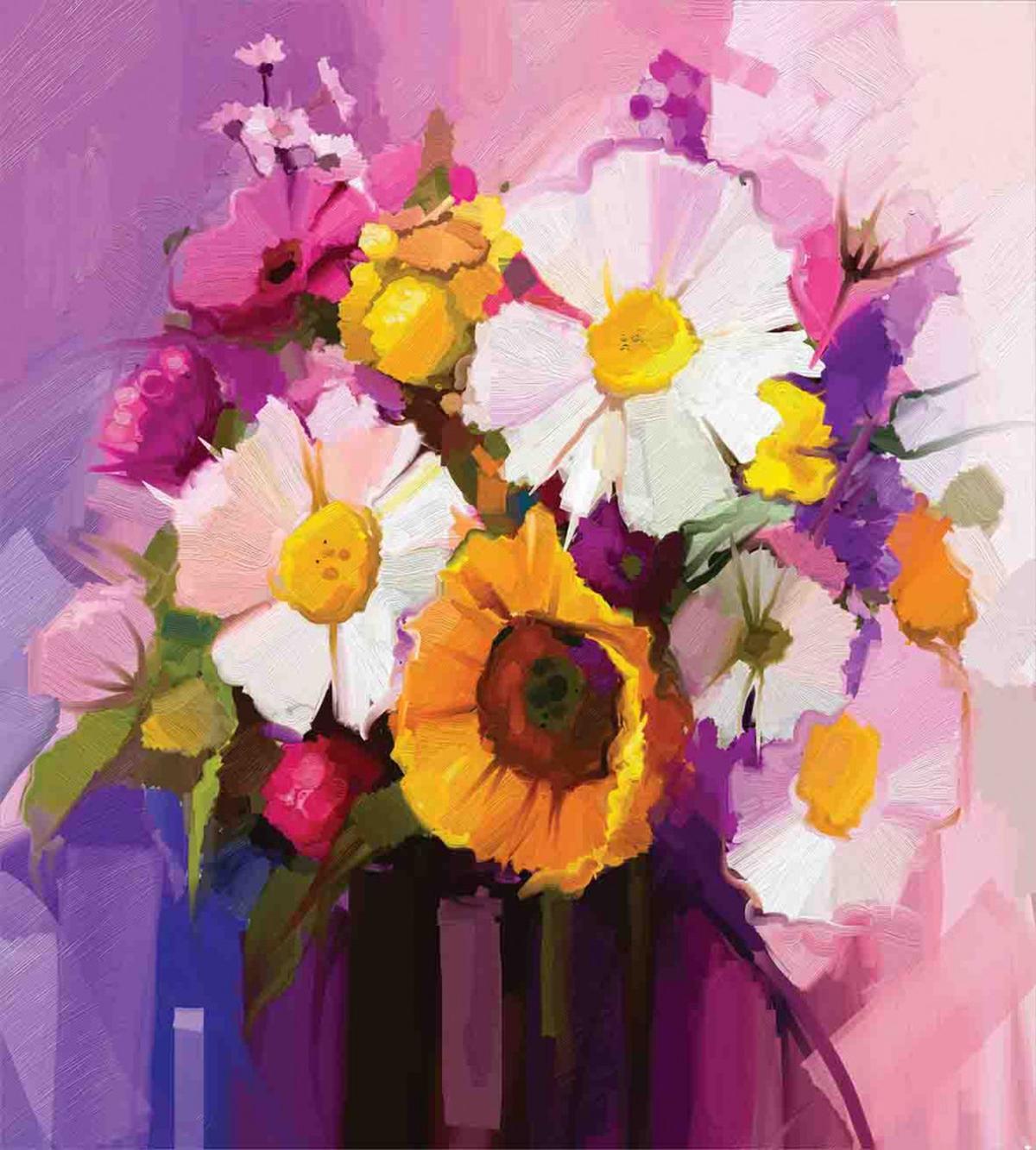 Hand Painted Bouquet — Pattern