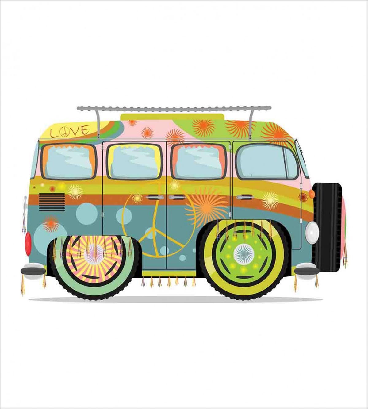 Hippie Campervan — Pattern