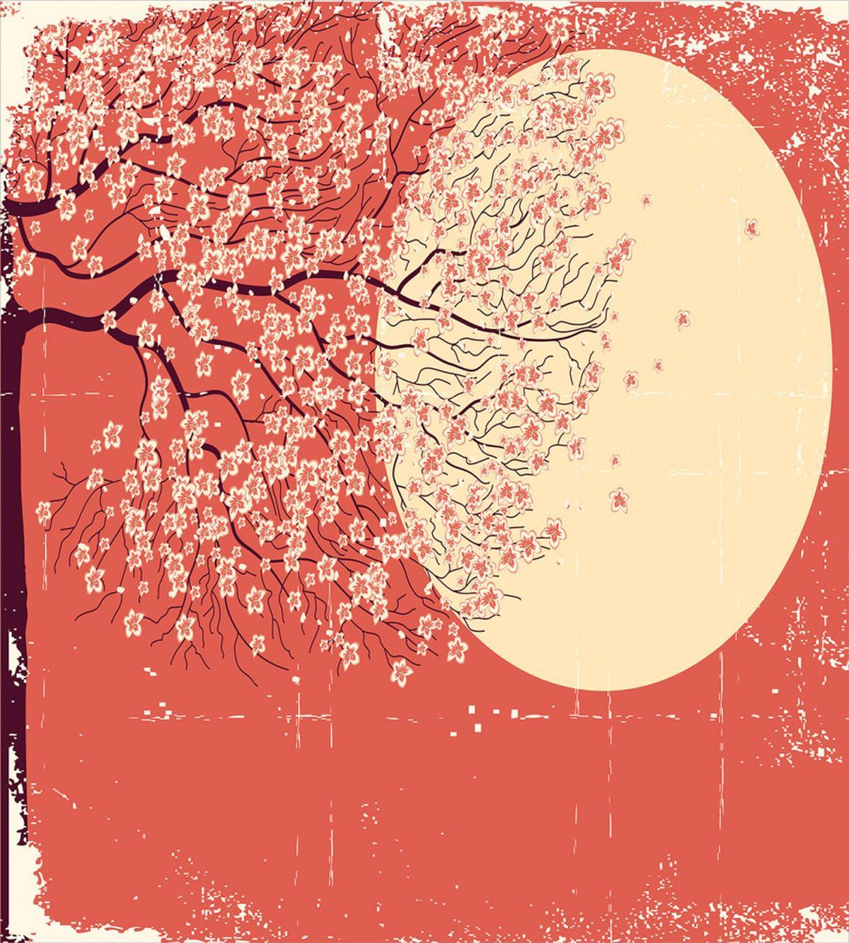 Cherry Sakura Blossoms — Pattern