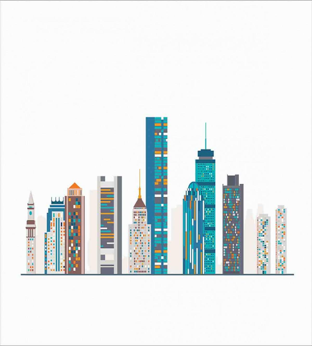Flat City Illustration — Pattern