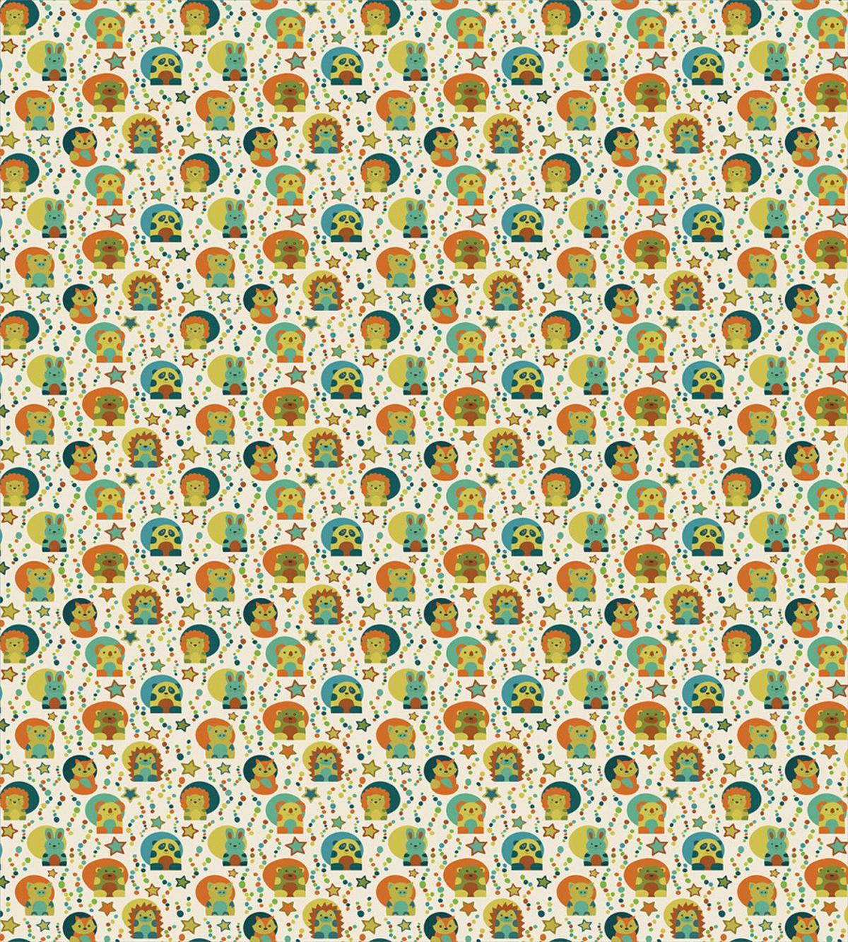 Nursery Bear Rabbit Lion Pig — Pattern
