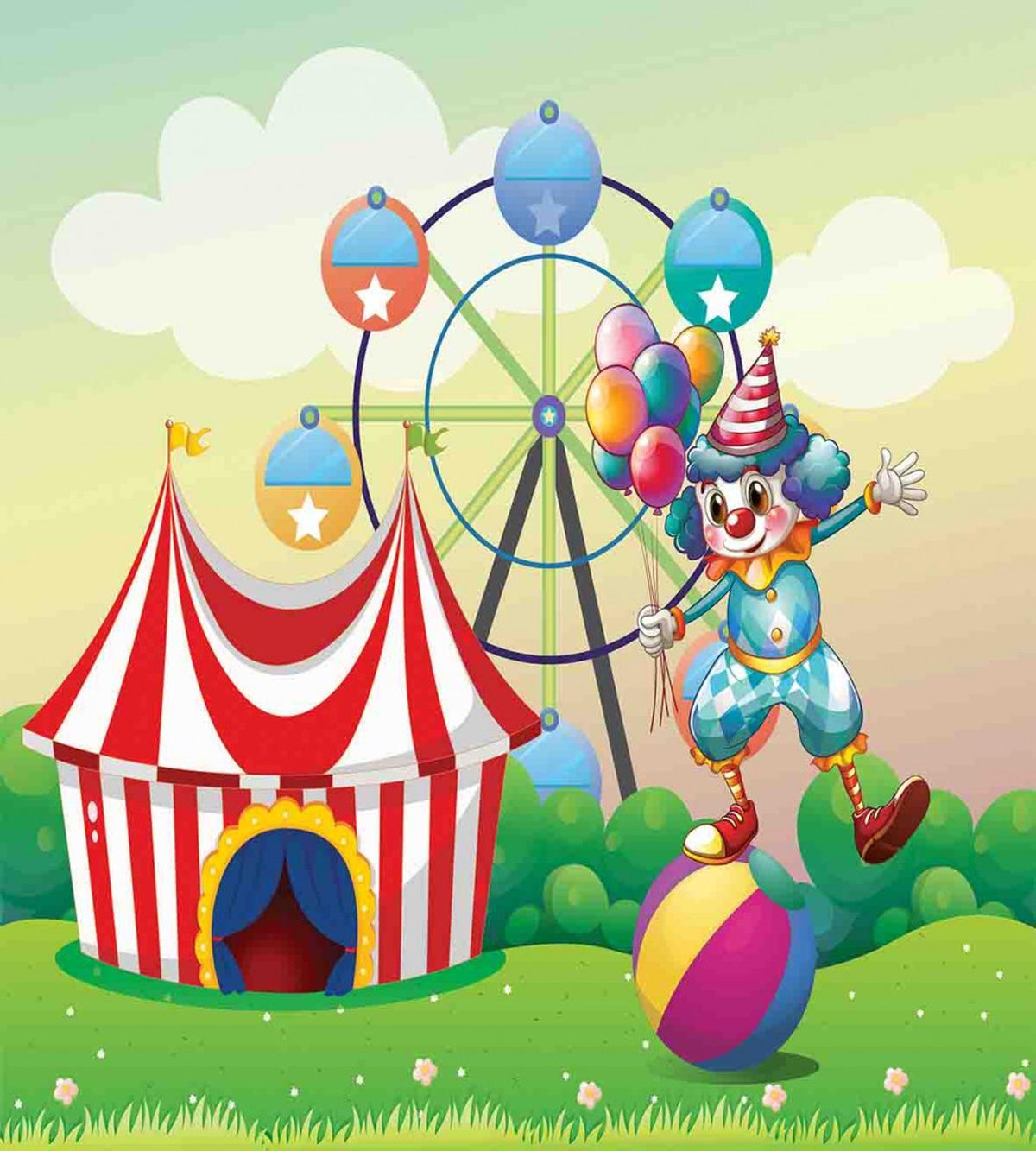 Clown Inflatable Ball — Pattern