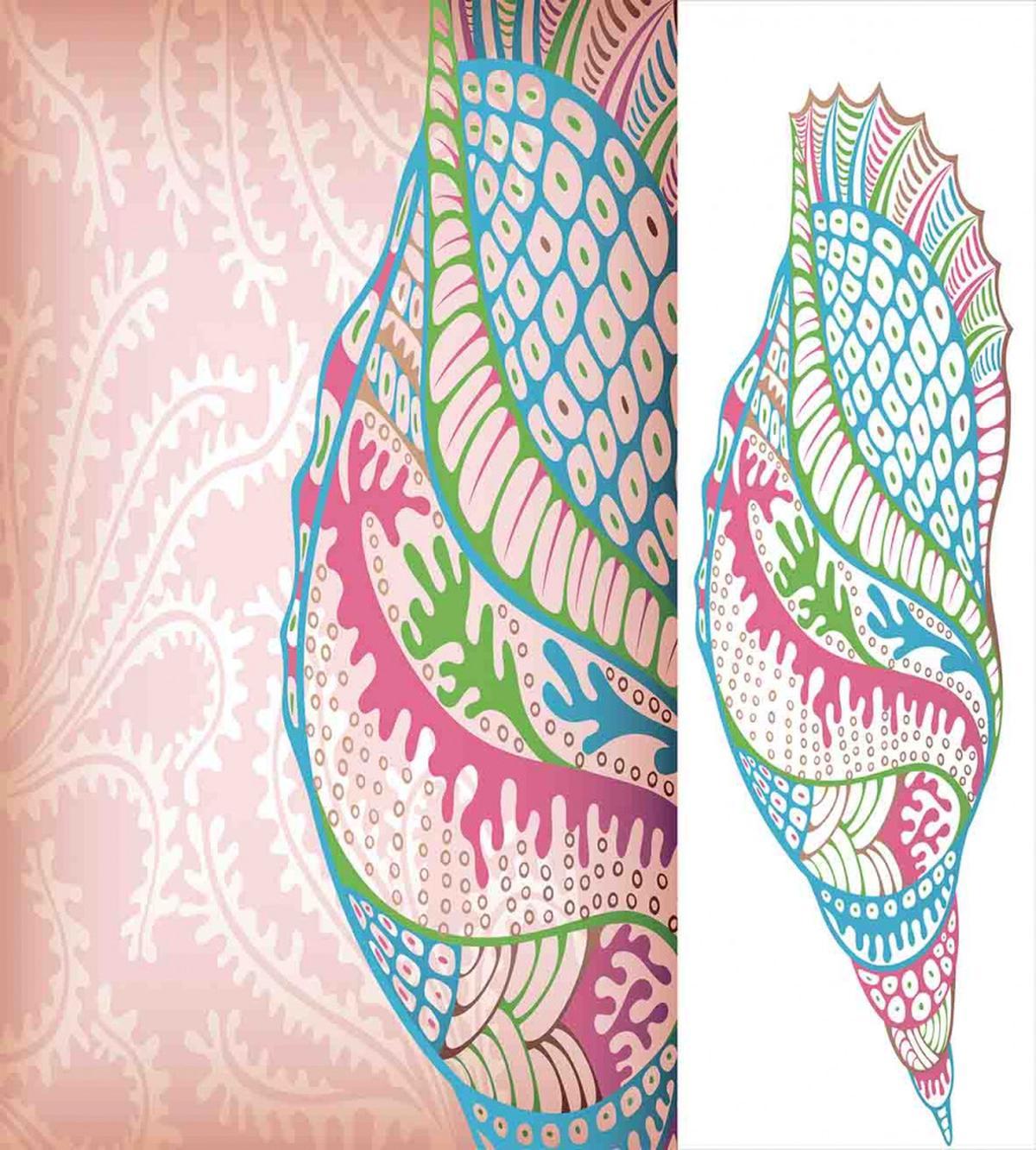 Seashells Ornate Vivid — Pattern