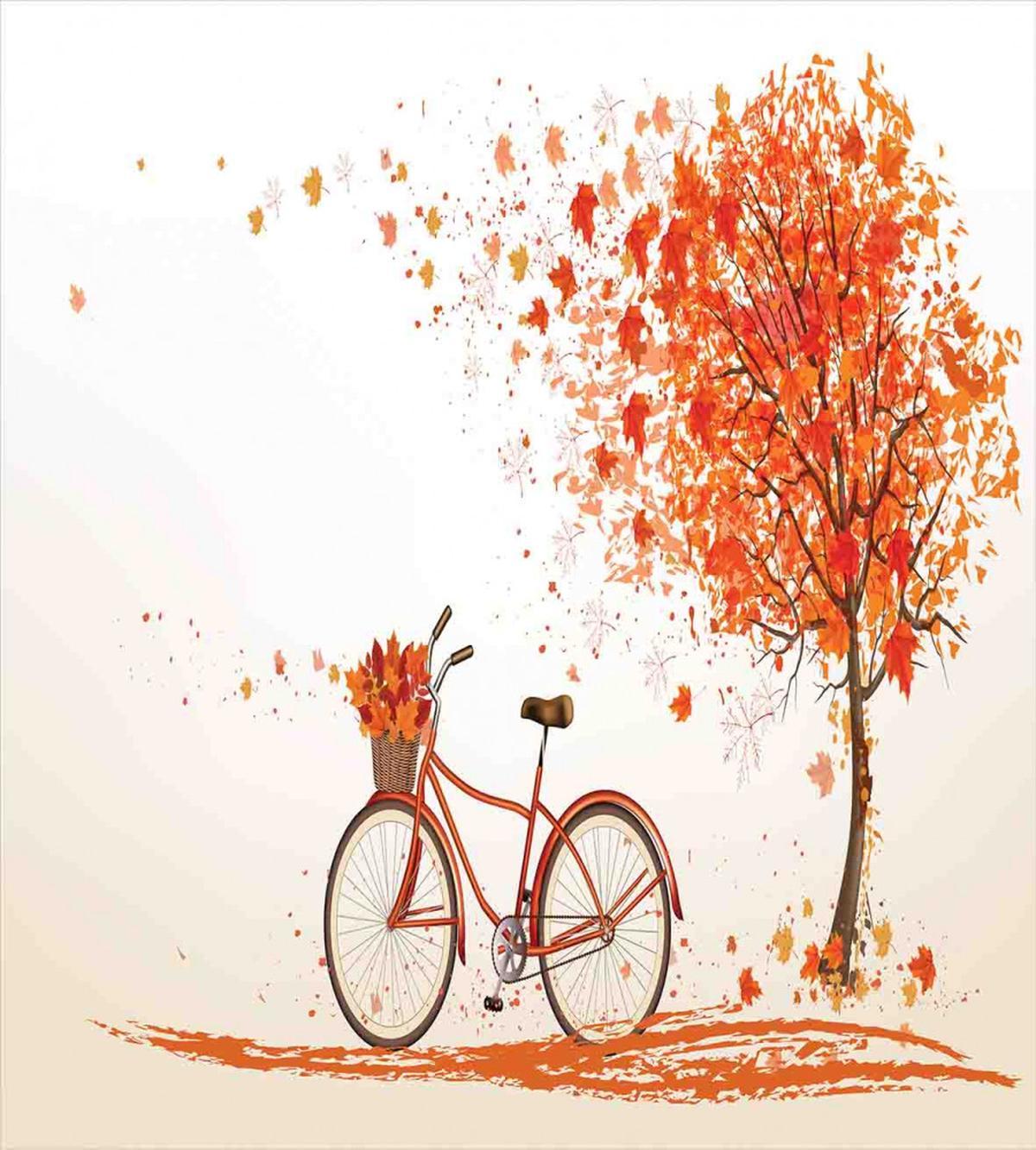 Orange Autumn Tree — Pattern