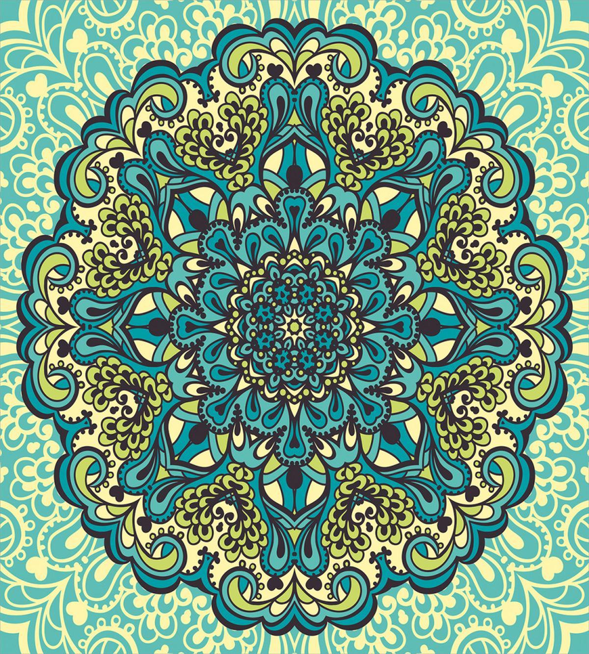 Abstract Flower Vibrant — Pattern