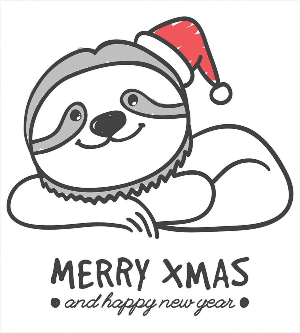 Sloth Christmas Hat — Pattern