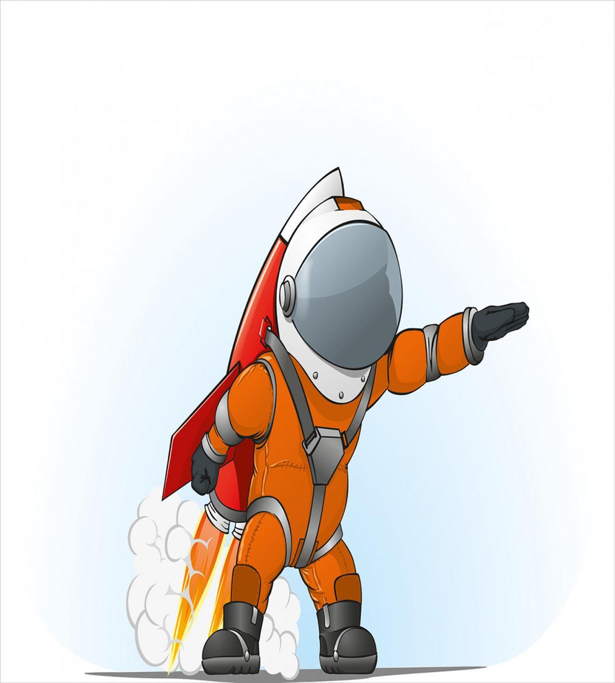 Astronaut Galaxy Journey — Pattern