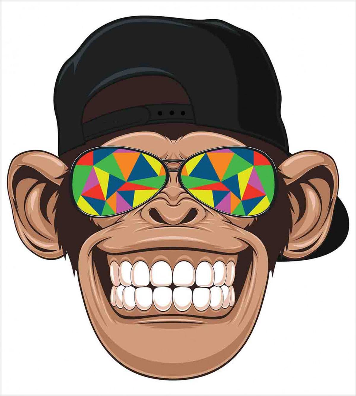 Hipster Monkey Glasses — Pattern