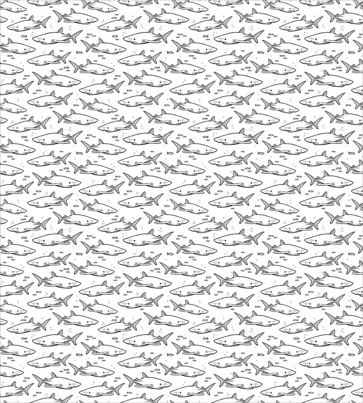 Big Small Sketch Fishes — Pattern