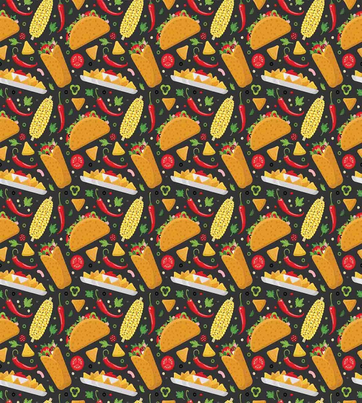 Latin Dish with Tortillas — Pattern