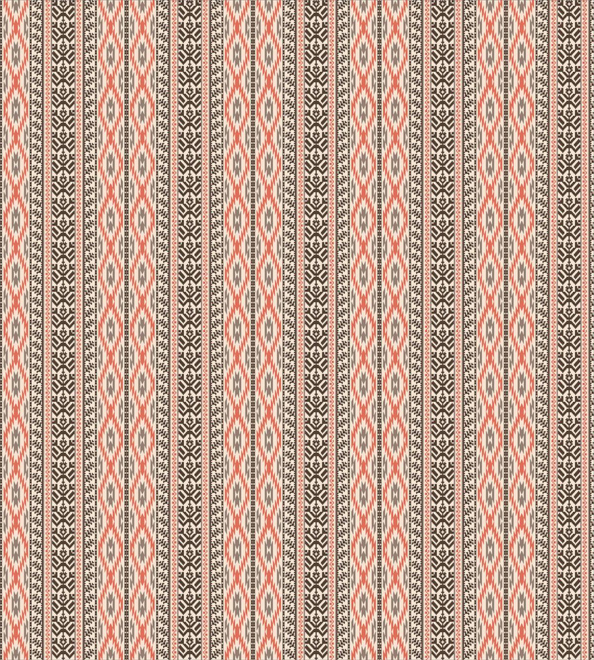 Vertical Aztec Borders — Pattern