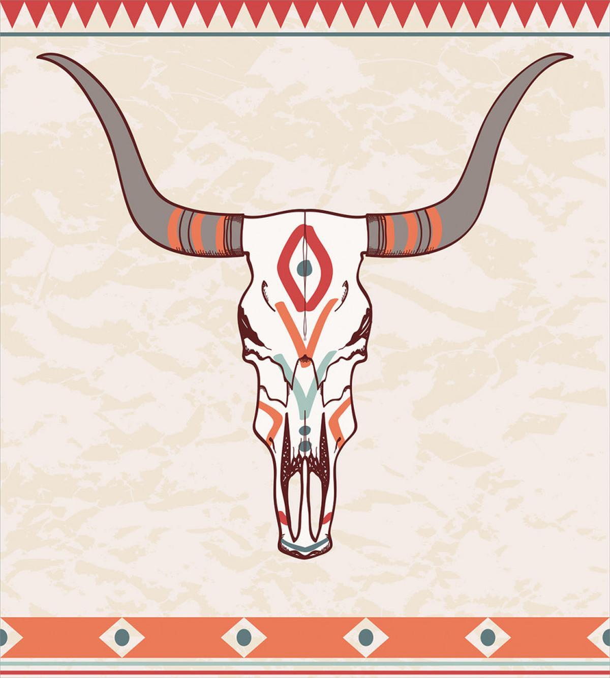 Ornate Bull Skull — Pattern