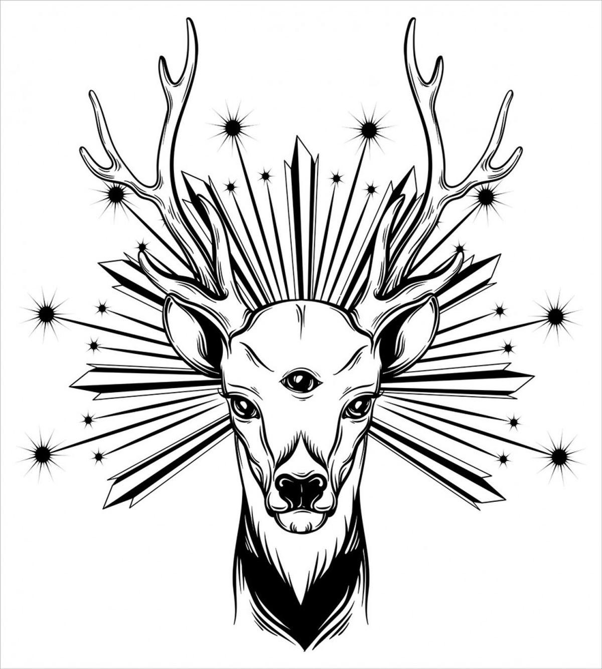Elk Third Eye Occult — Pattern