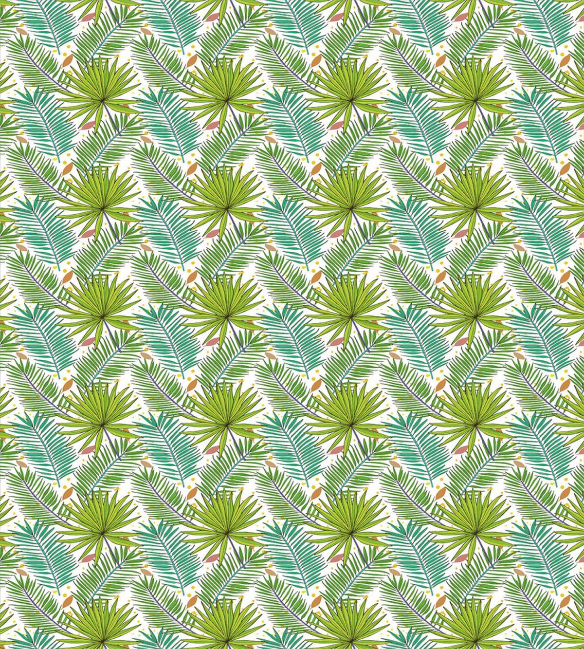 Fern Leaves Sketch Style — Pattern