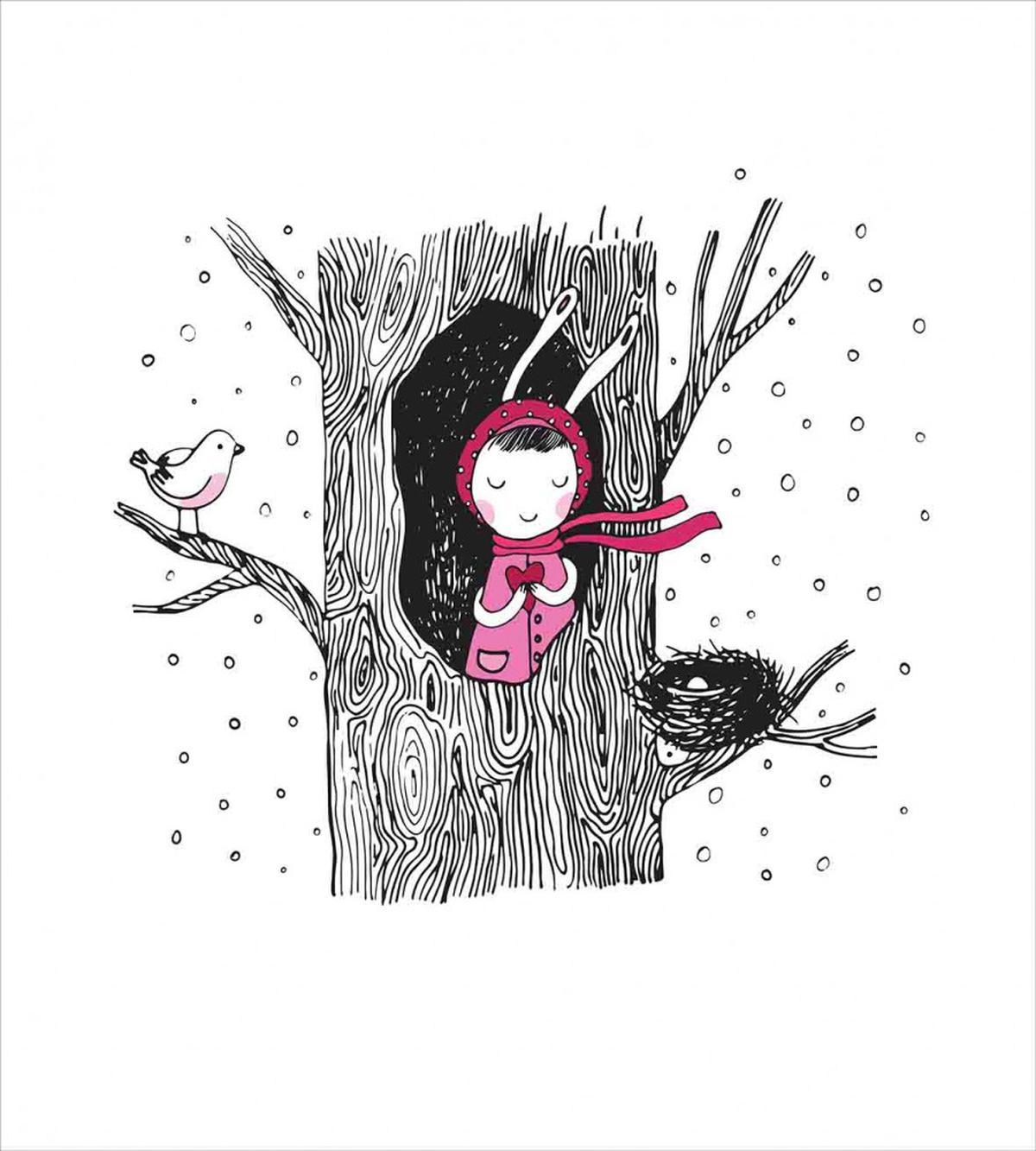 Girl in Hollow with Heart — Pattern