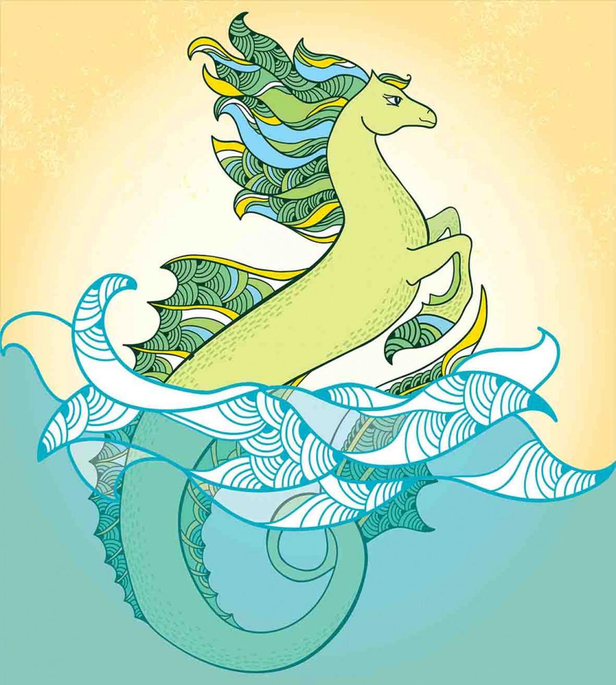 Pastel Tone Water Creature — Pattern