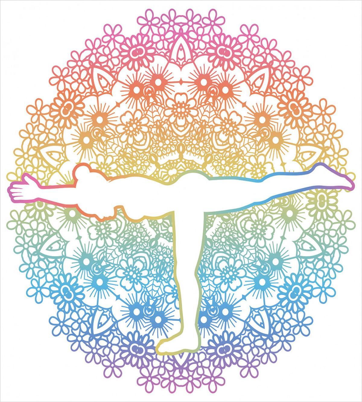 Woman in Balance Mandala — Pattern
