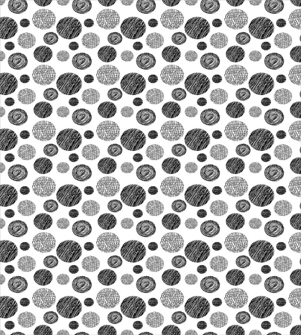 Circular Doodles Dots — Pattern