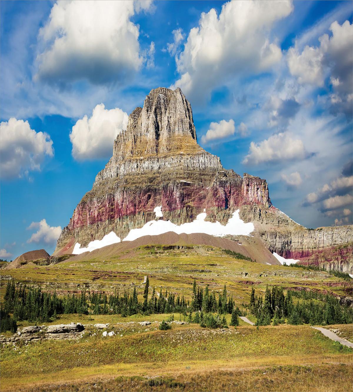 Rugged Peak and Cloudy Sky — Pattern