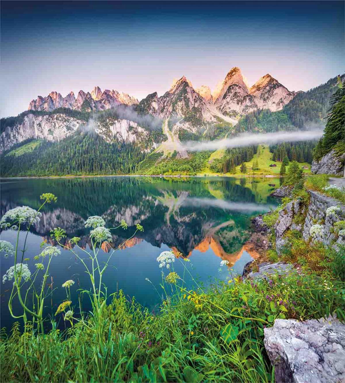 Austrian Alps Mountain — Pattern