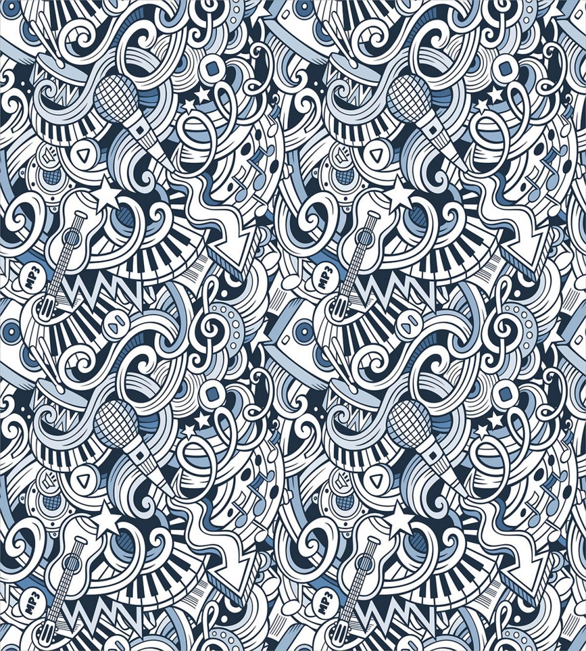 Music Doodle Art — Pattern