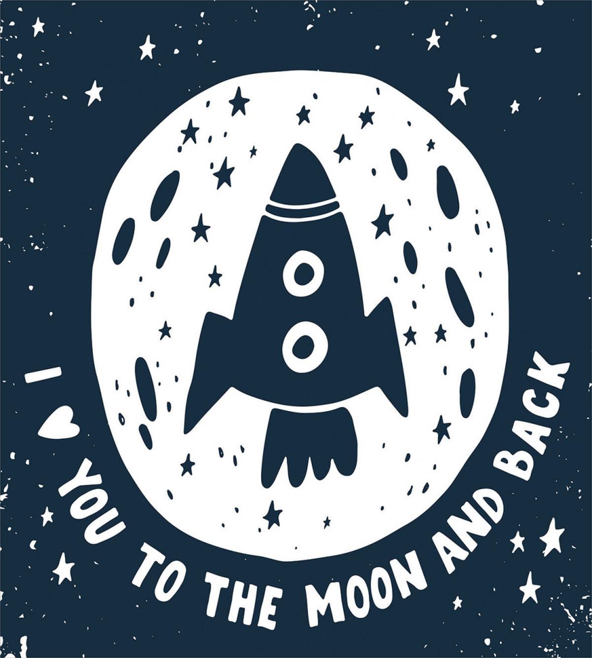 Spaceship and Love Saying — Pattern