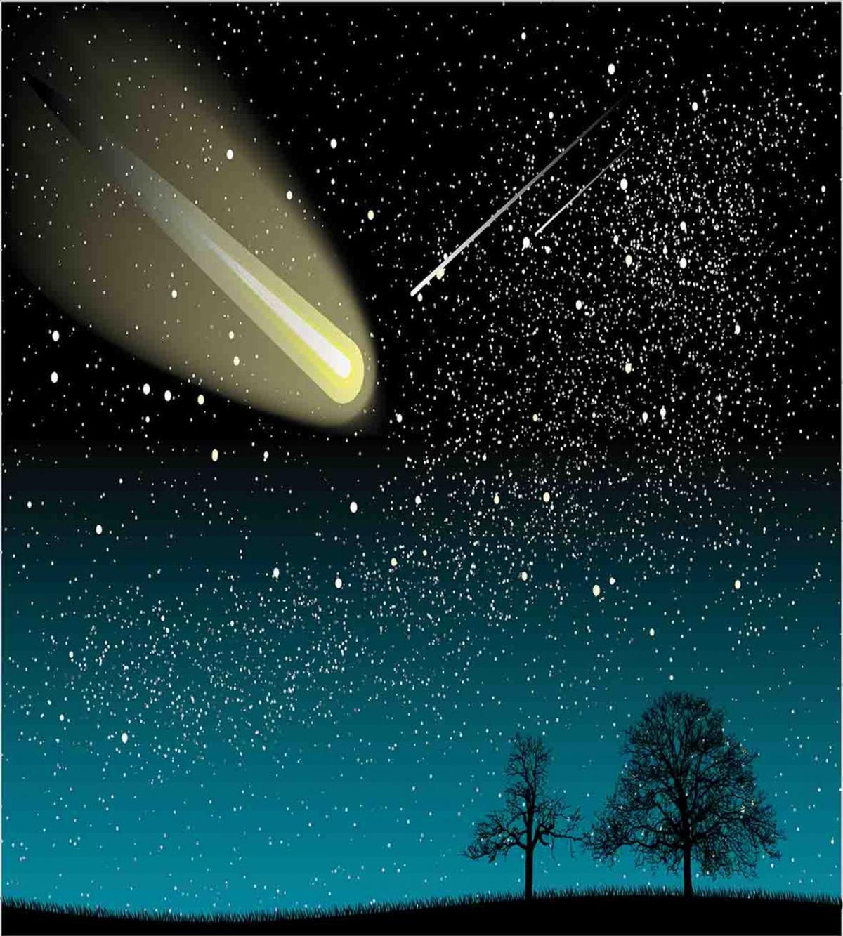 Shooting Stars at Night — Pattern