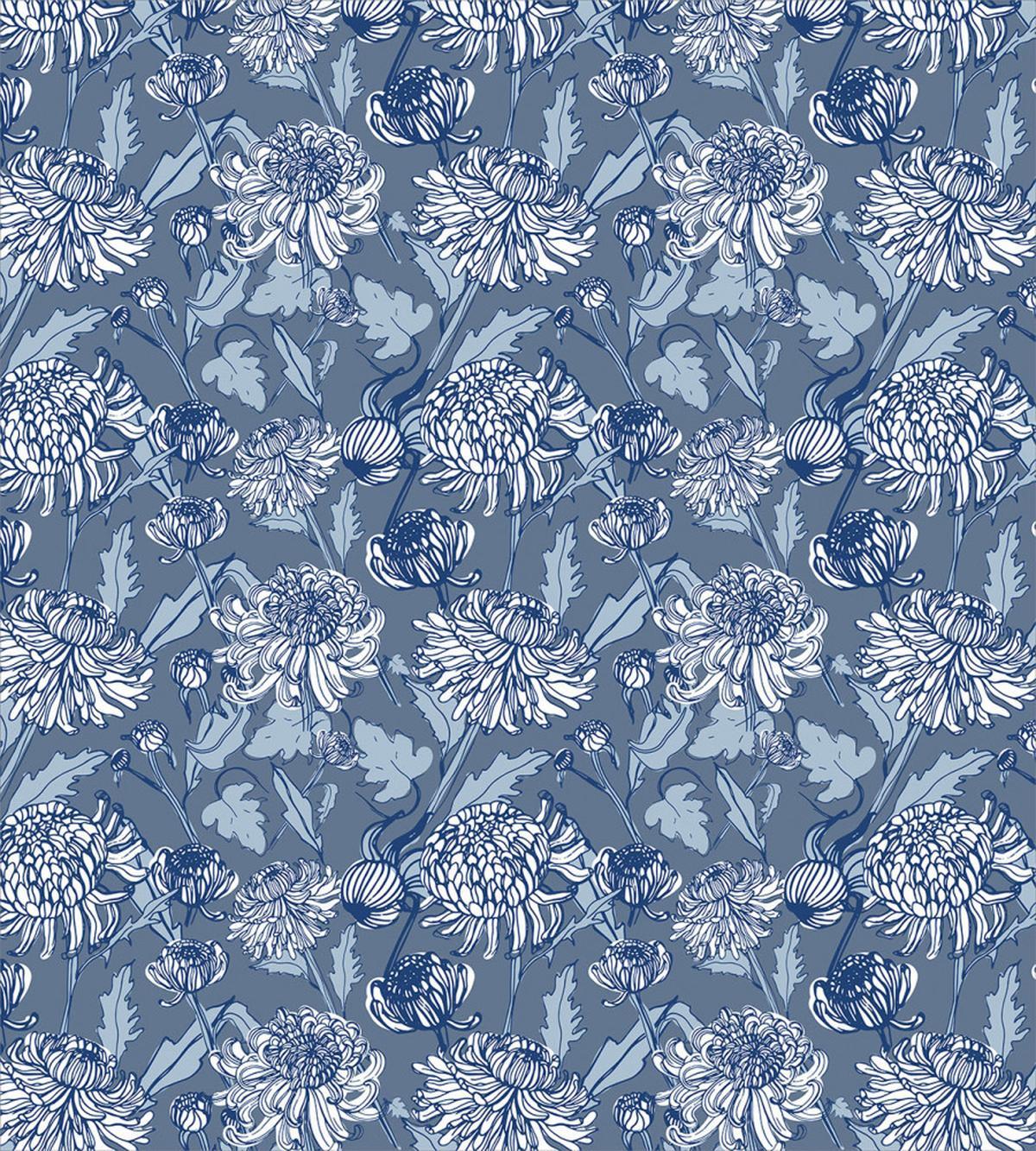 Sketch of Chrysanthemums — Pattern