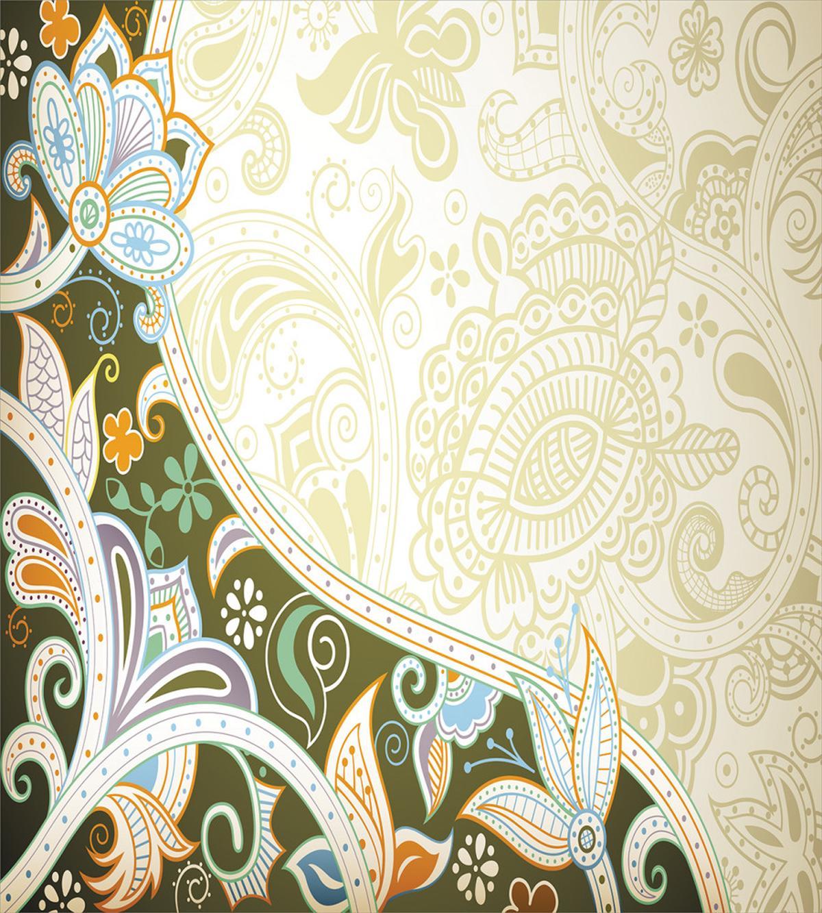 Abstract Flora Leaf — Pattern