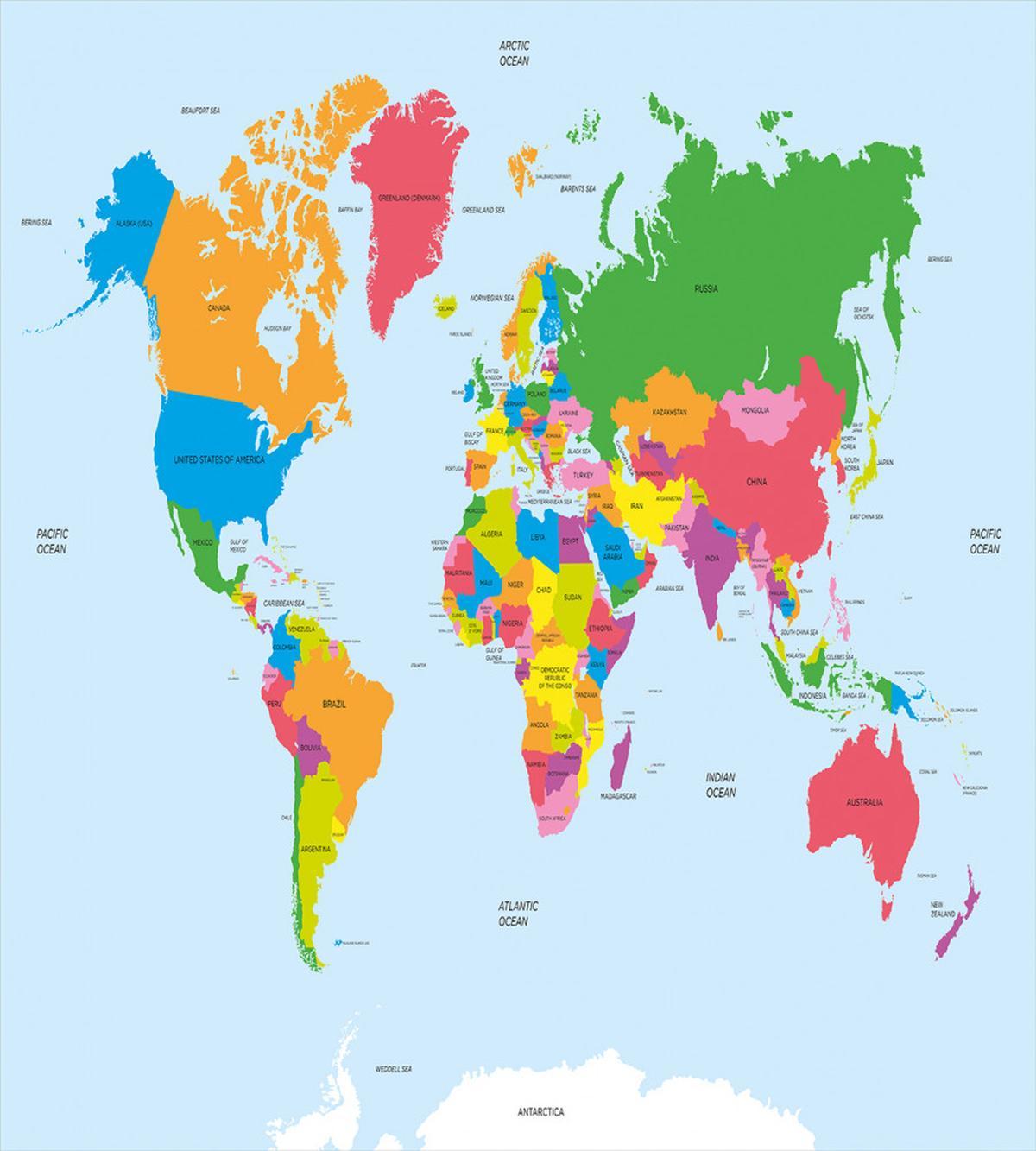 Colorful Political World — Pattern