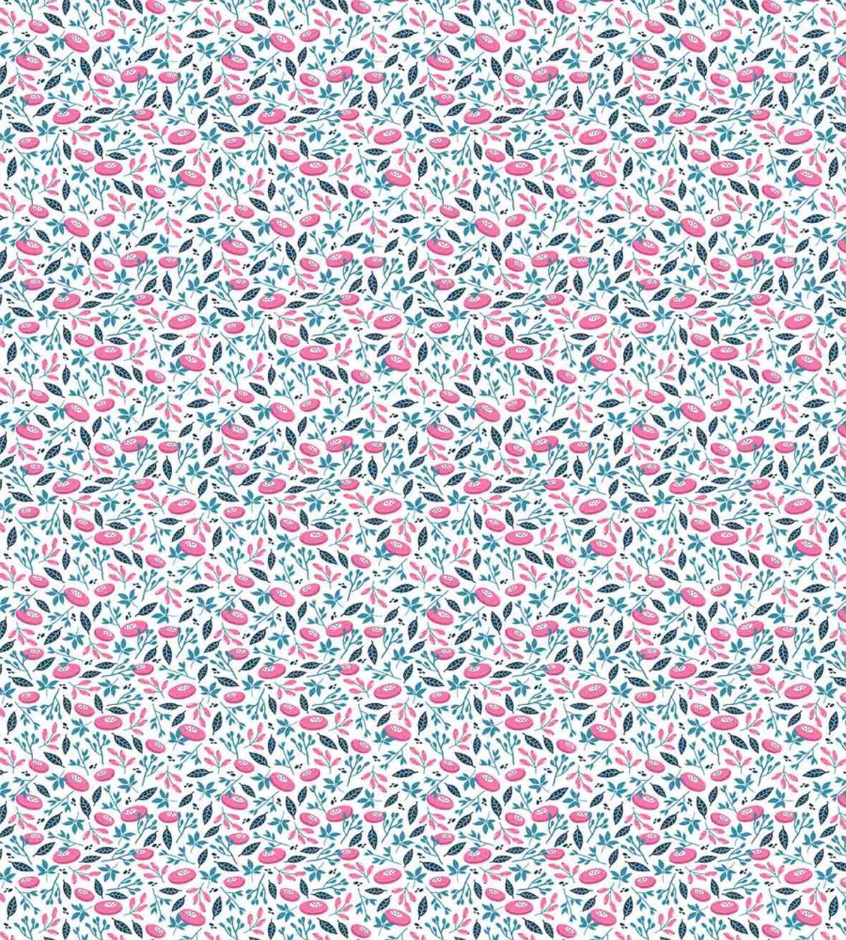 Hand Drawn Leaf Berries — Pattern