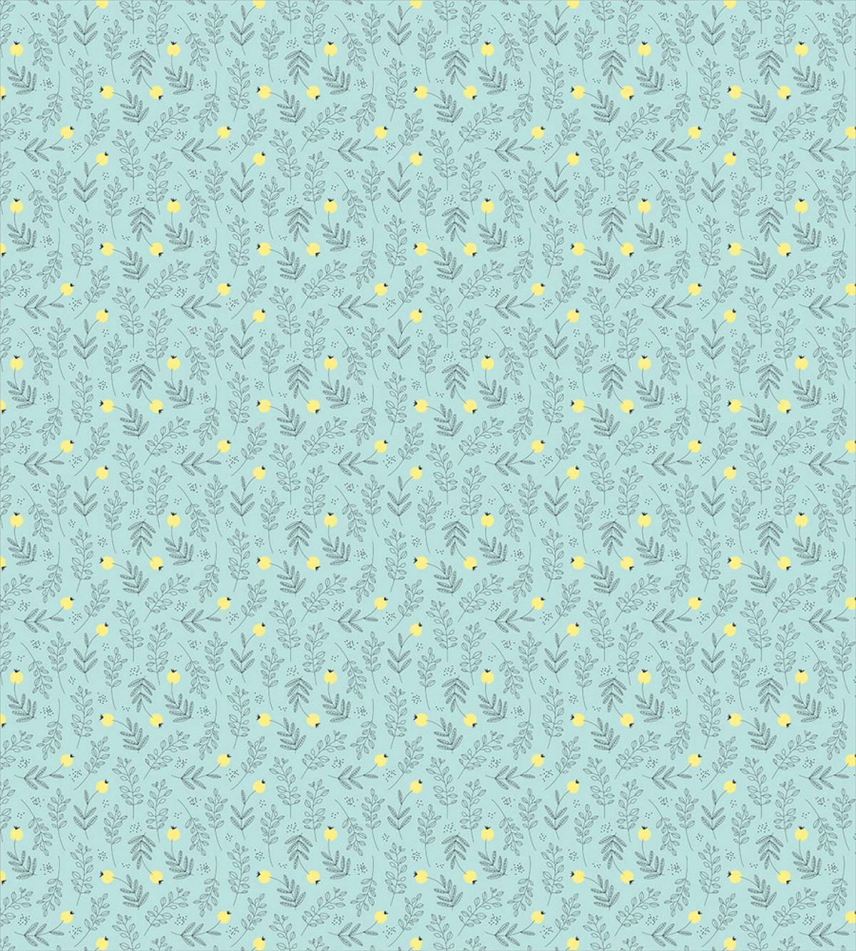 Round Flora with Leaves — Pattern