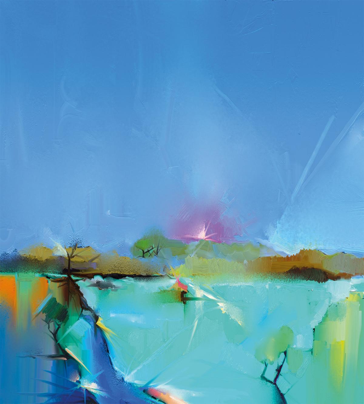 Abstract Sunrise Scene — Pattern