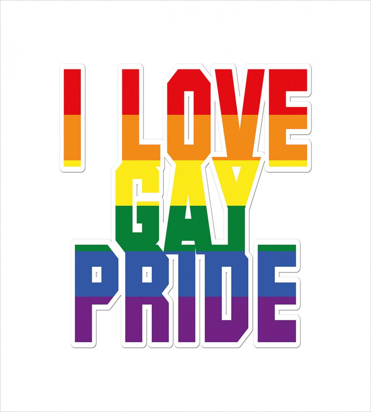 I Love Gay Pride Words — Pattern