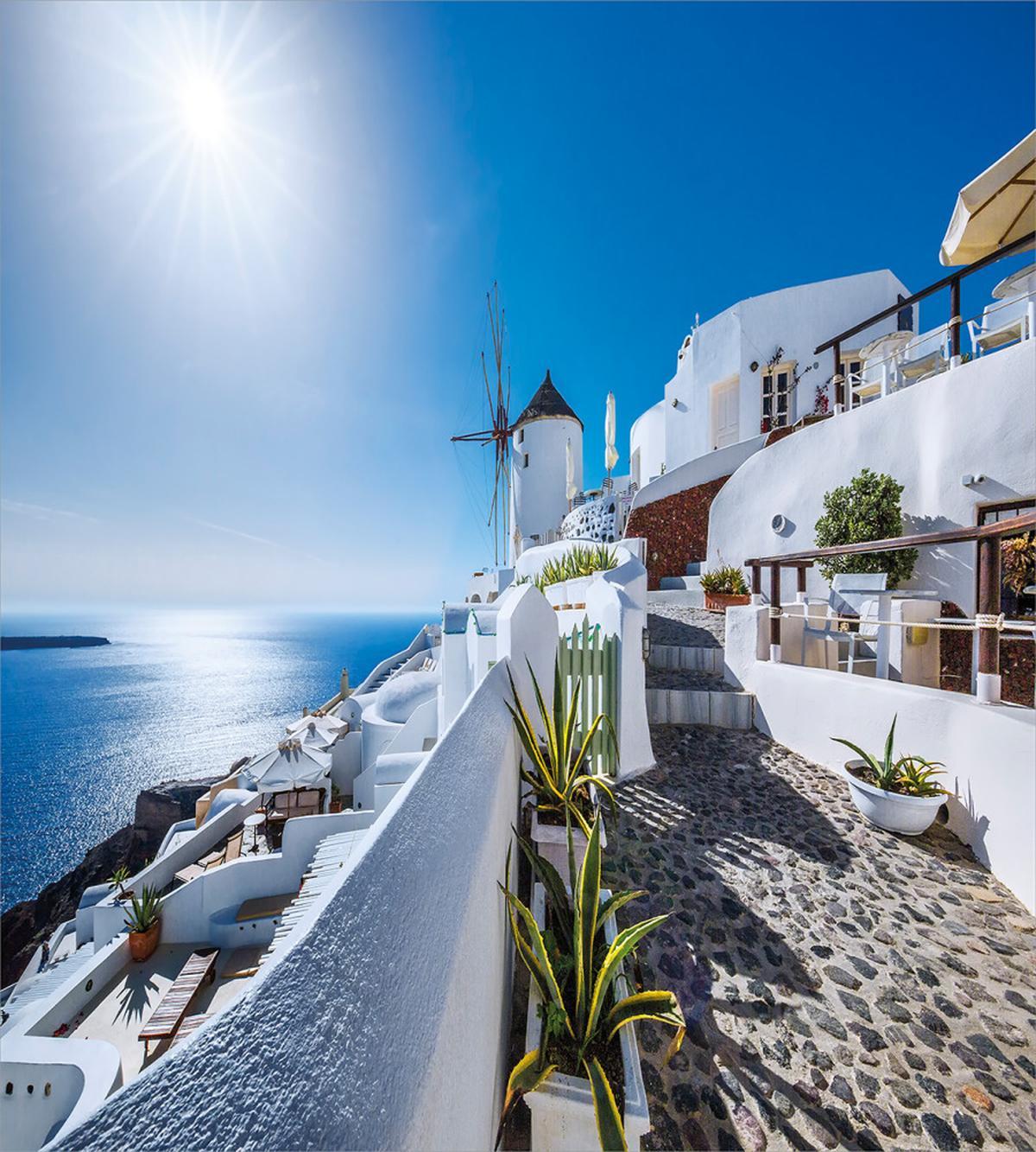 Oia Village in Santorini — Pattern