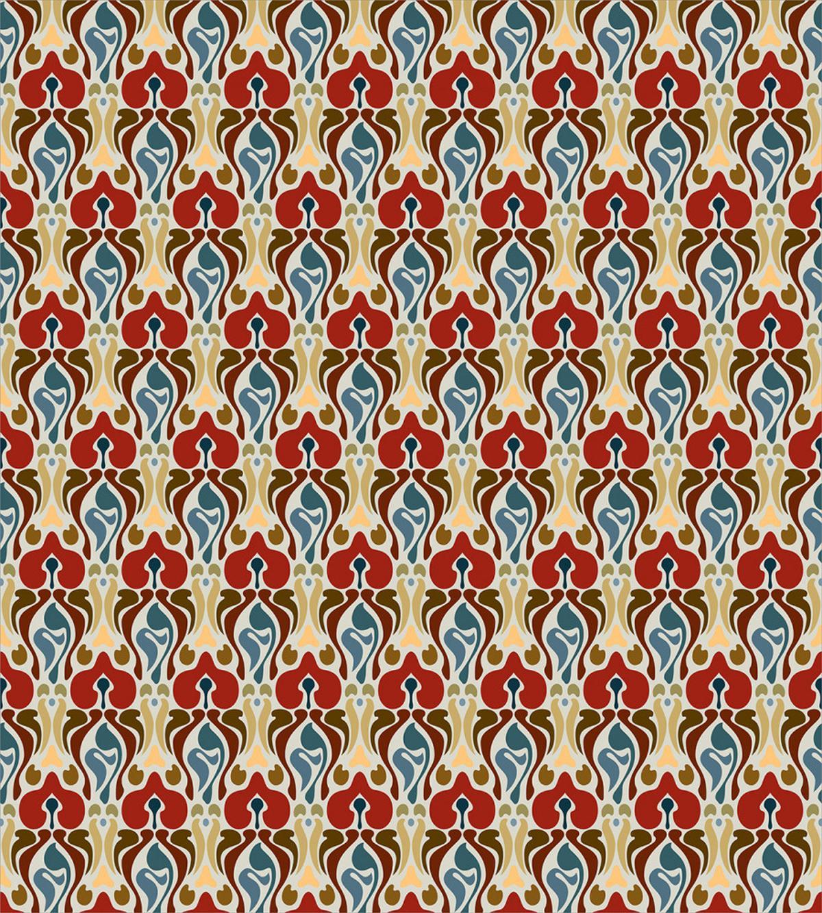 Abstract Orchid Motif — Pattern