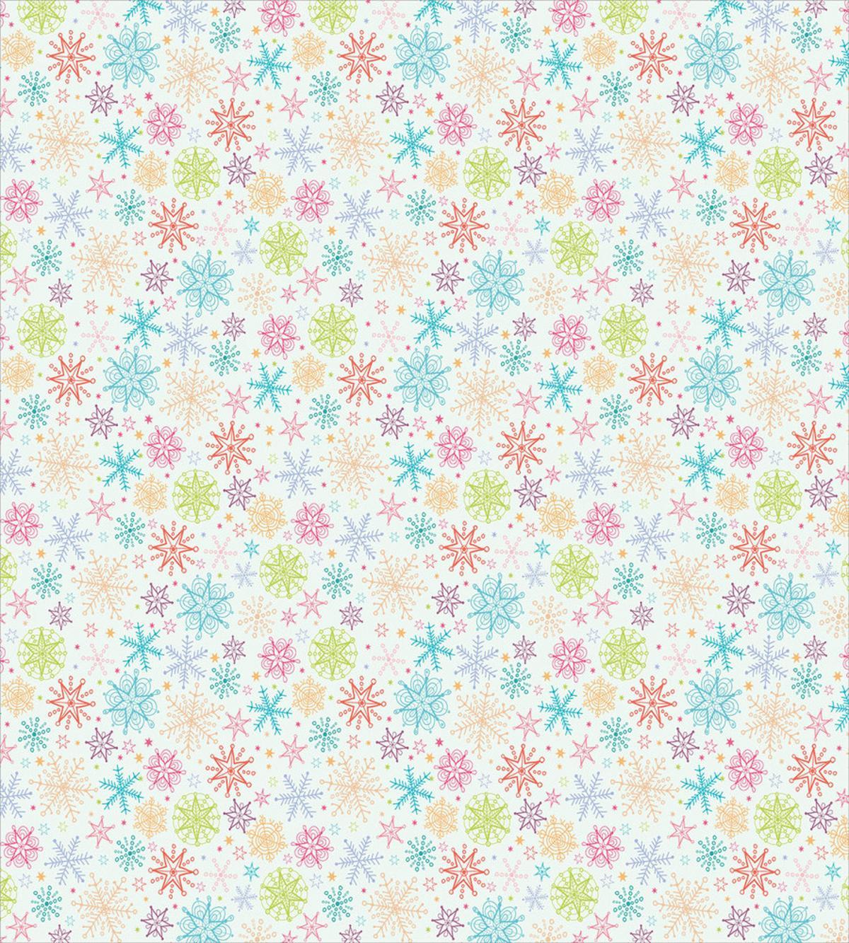 Colorful Doodle Snow — Pattern