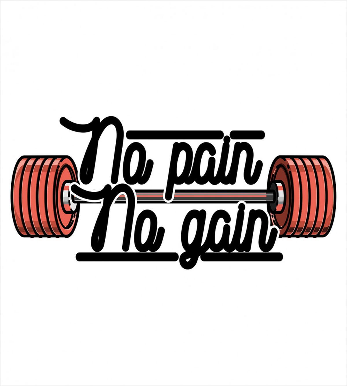 No Pain No Gain Sign — Pattern