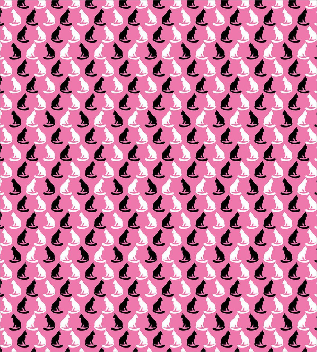 Cats Art Facing Each Other — Pattern
