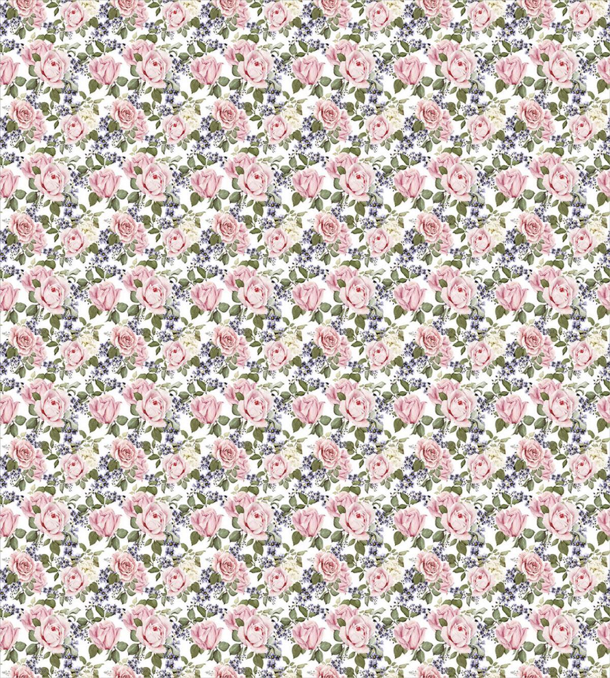 Watercolor Spring Roses — Pattern